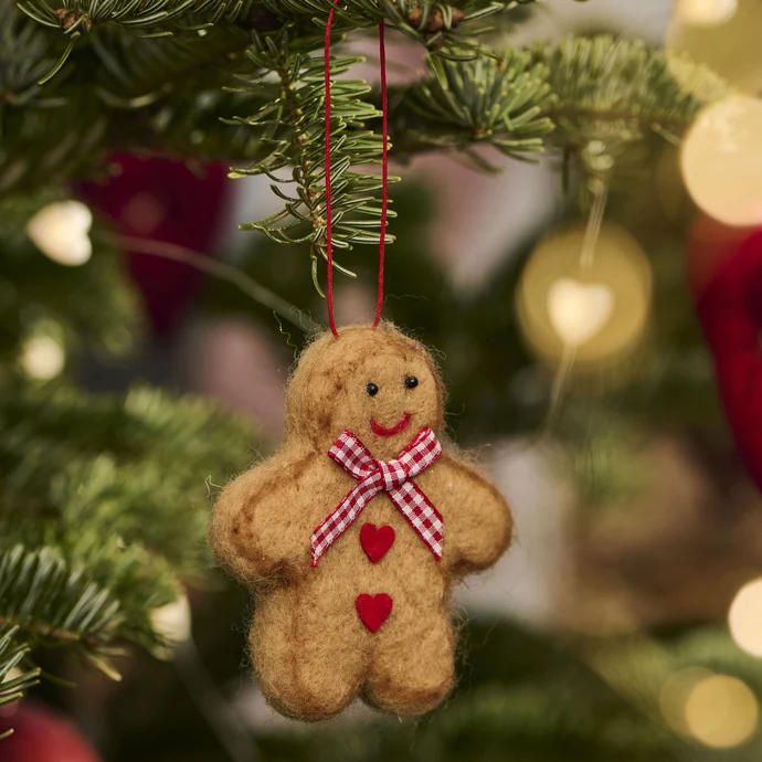 Plstěná ozdoba Gingerbread Couple