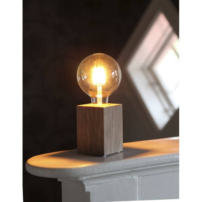 Dřevěná lampa Lys Brown