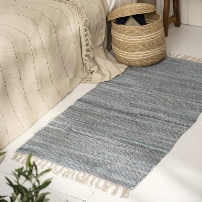 Bavlněný koberec Floor Runner Blue 60×120 cm