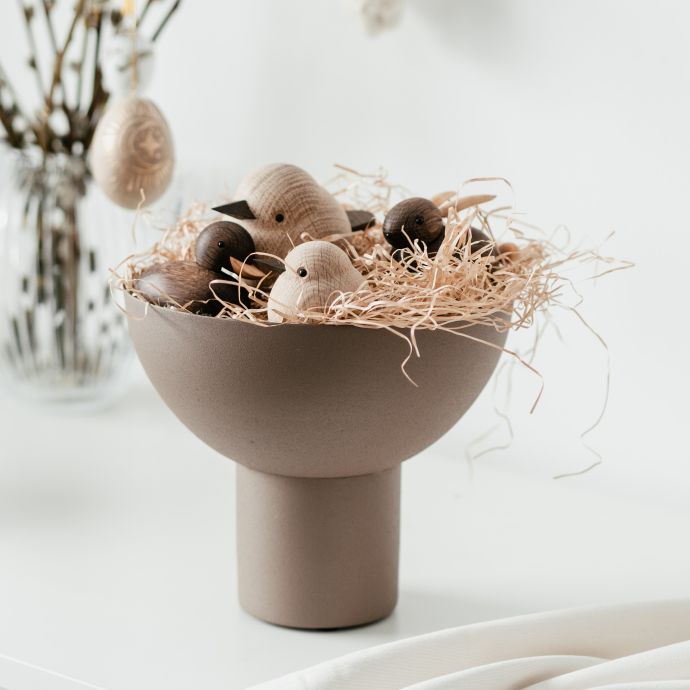 Dřevěný ptáček Baby Sparrow Natural Oak