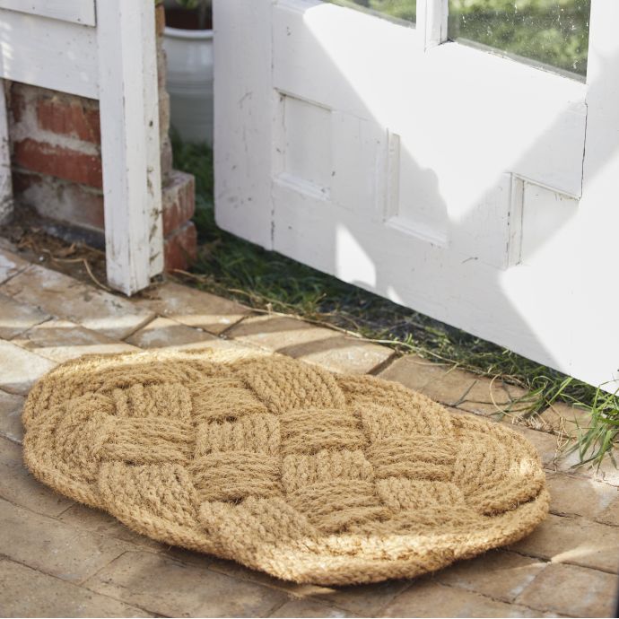 Rohožka z kokosového vlákna Ocean Oval Braided
