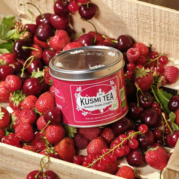 Sypaný černý čaj Kusmi Tea - Four Red Fruits 100g