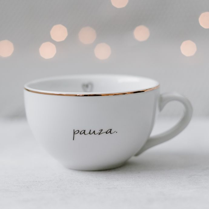 Porcelánový hrnek Pauza 300 ml
