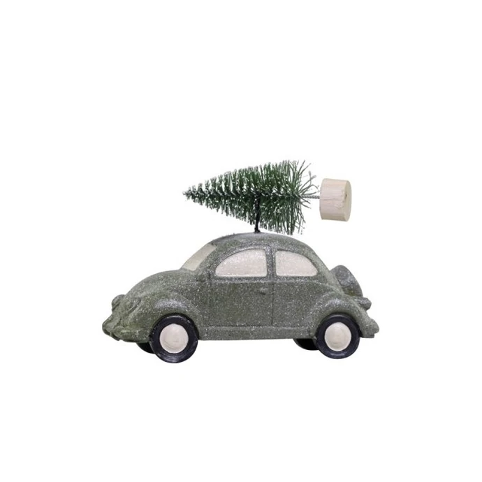 Adventní dekorace Green Beetle With Tree