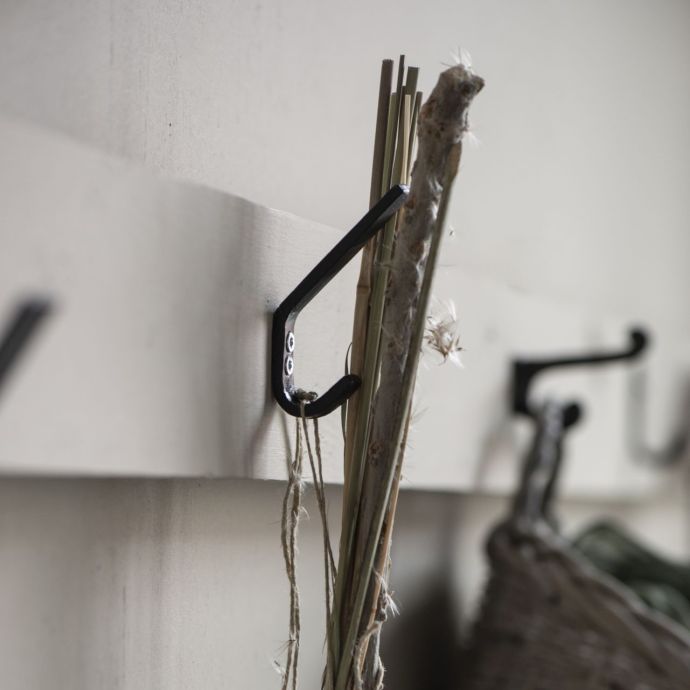 Kovový háček Double hook Black