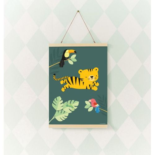 Dětský plakát Jungle Tiger 50 x 70 cm