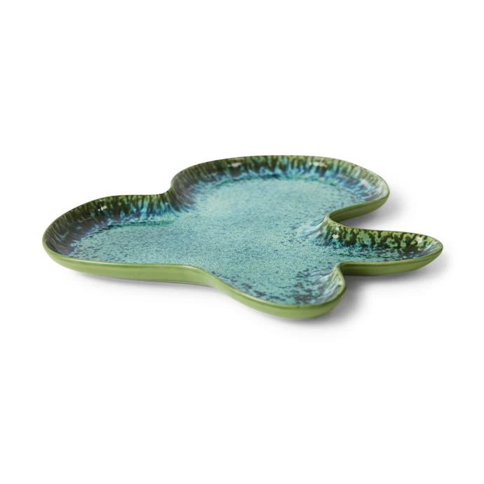 Kameninová talíř Shell Teal