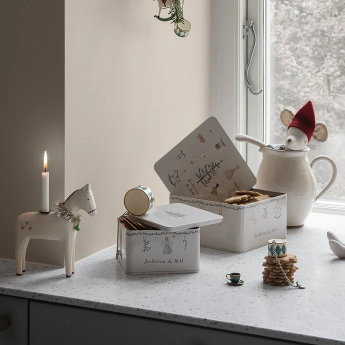 Plechový box Ambiance de Noël - set 2 ks