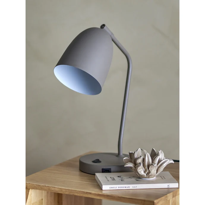 Stolní LED lampa Lemar Grey Metal