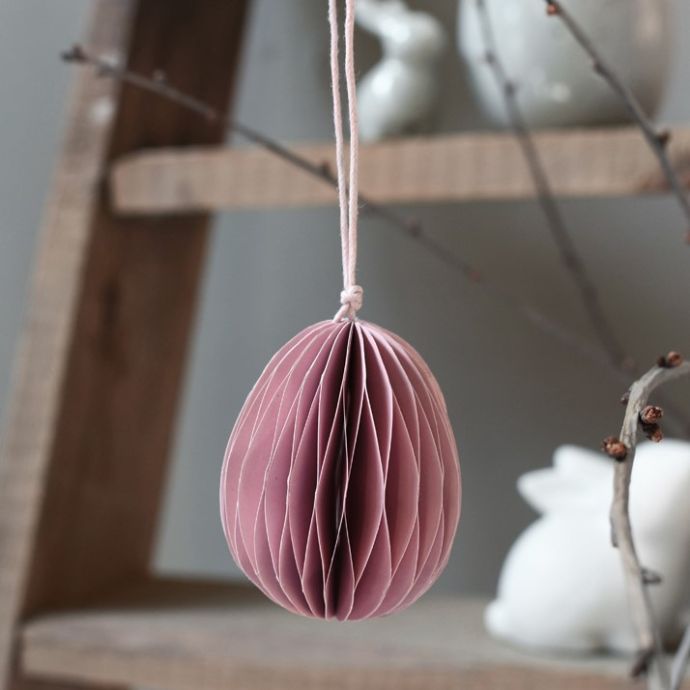 Velikonoční dekorace Paper Egg DJUPDALEN Pink