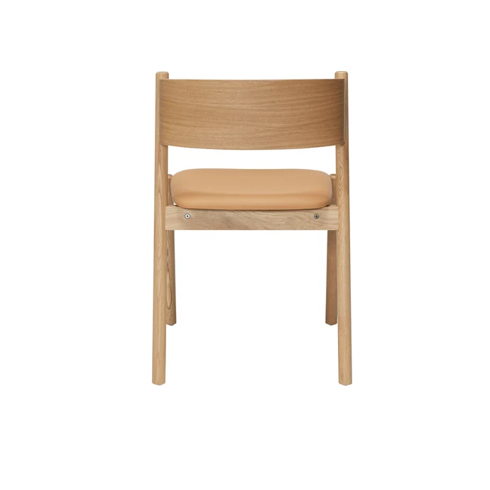 Dřevěná jídelní židle Oblique Seat Natural