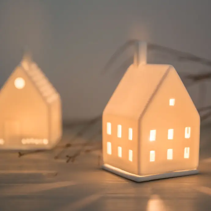 Porcelánový svícen House Magic Light