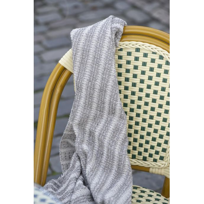 Bavlněný přehoz Cream/Natural Stripe 160x130