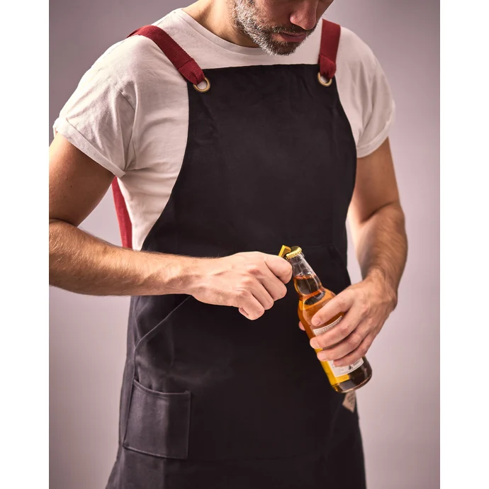 Pánská kuchyňská zástěra s otvírákem BBQ Utility Apron