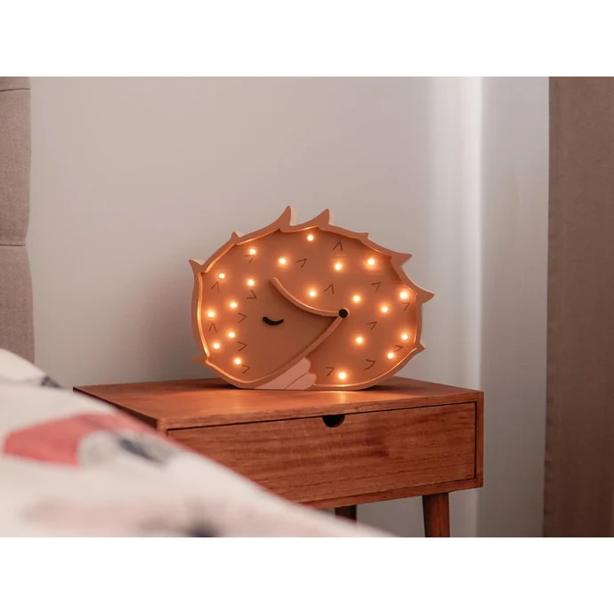 Dětská LED lampička Hedgehog Warm Brown