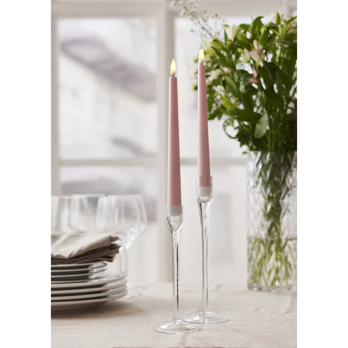 LED svíčka Flamme Candy Pink – set 2 ks