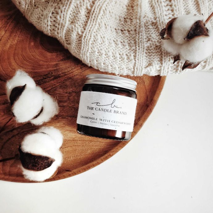 Vonná svíčka ve skle Chamomile with Cedar Wood 90 g