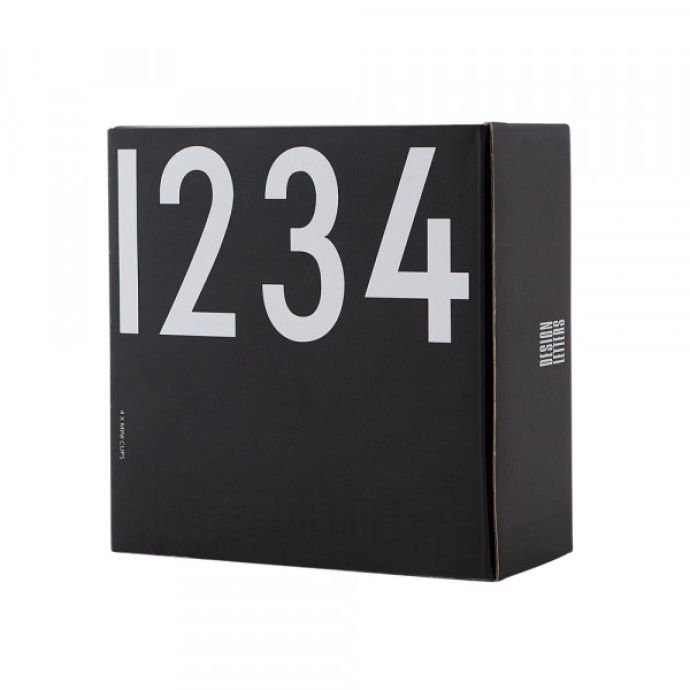 Set 4 hnečků na espresso 1234 Black