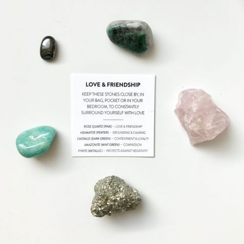 Dárková sada krystalů a minerálů Láska a přátelství