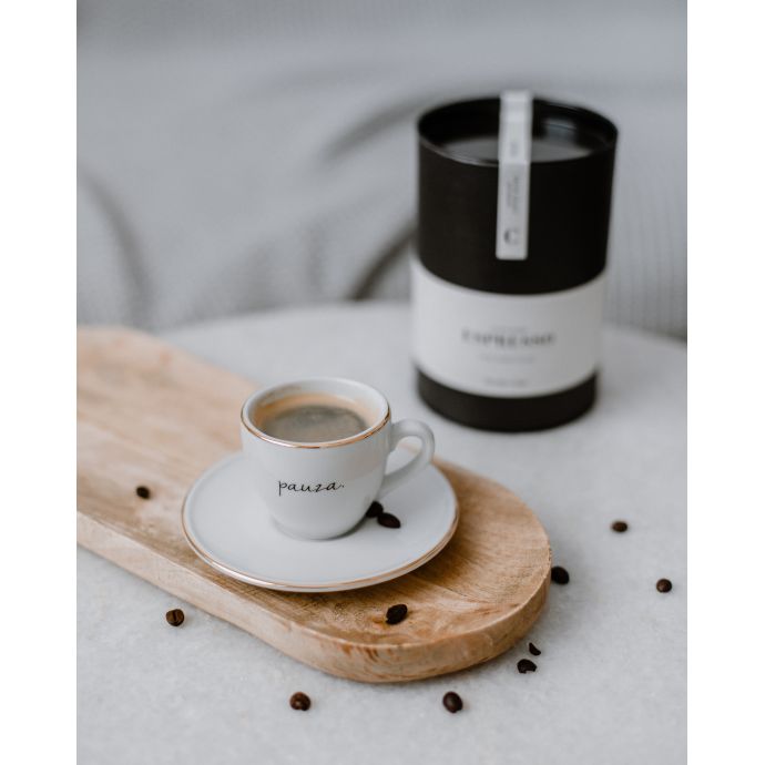 Šálek na espresso s podšálkem Pauza