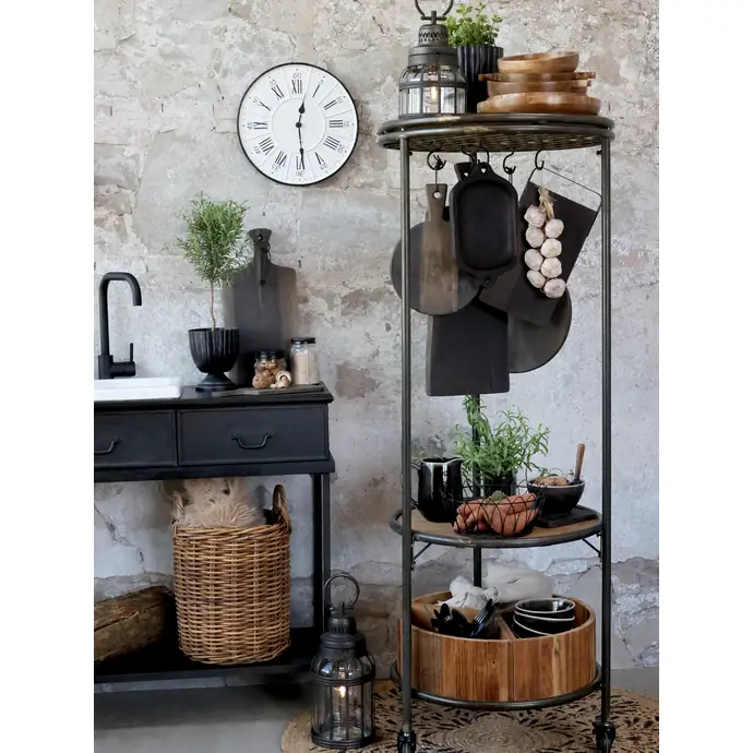 Stojan na kolečkách Antique Black