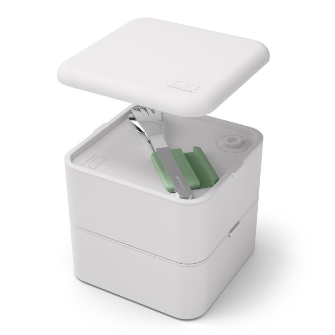 Nerezová sada příborů Monbento Slim Box Green Natural