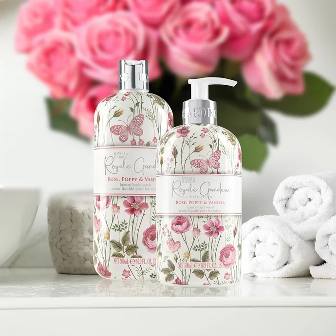 Sprchový gel Royale Garden Rose/Poppy/Vanilla 500 ml
