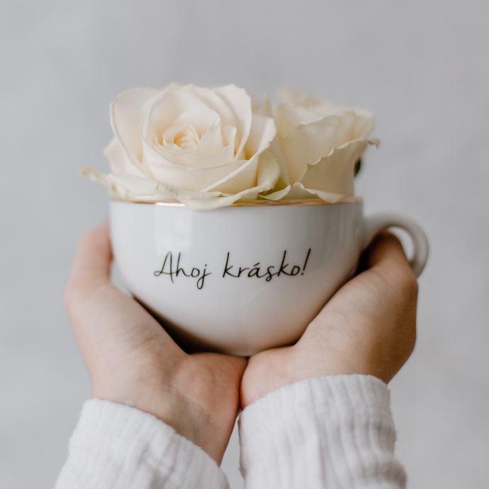 Porcelánový hrnek Ahoj krásko 300 ml