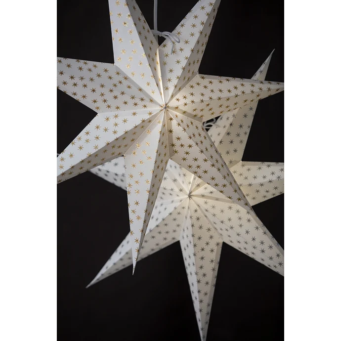Závěsná svítící hvězda Asta Silver 60 cm