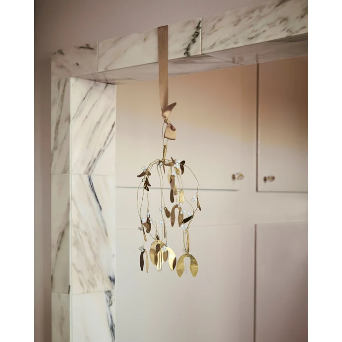 Závěsné kovové jmelí Brass 37 cm