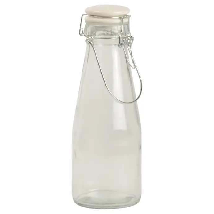 Skleněná lahev s víčkem White 800 ml