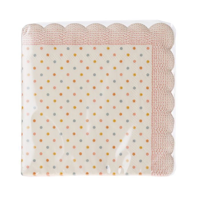 Papírové ubrousky Rose Dots - 16 ks