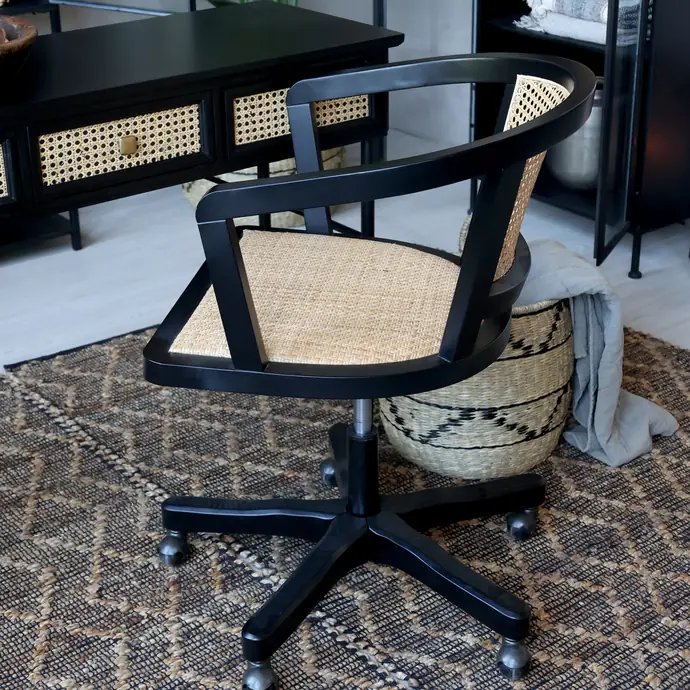 Dřevěná židle na kolečkách Antique French Old