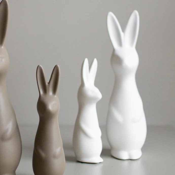 Velikonoční dekorace Swedish Rabbit White - small