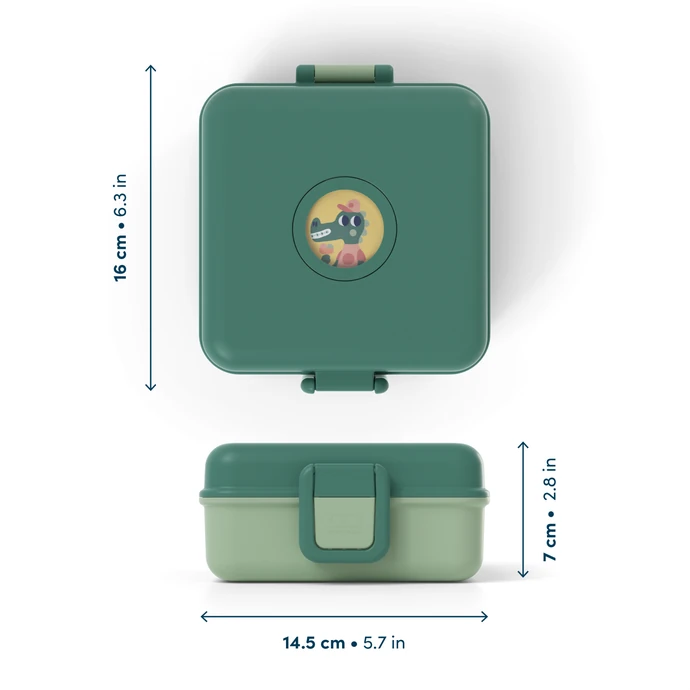 Svačinový box Monbento Snacky Green Forest 850 ml