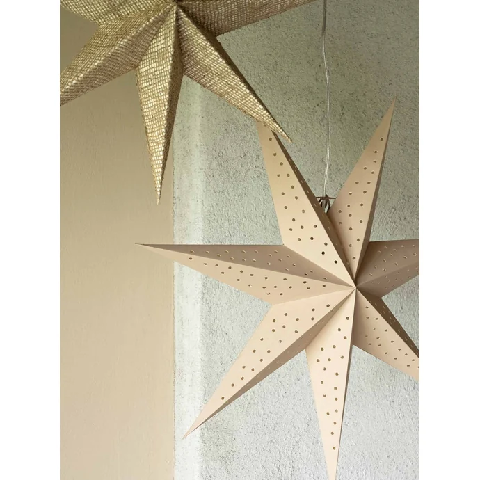 Závěsná svítící hvězda Stella Beige 60 cm