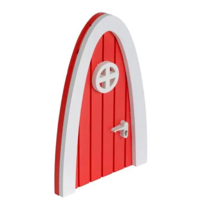 Dřevěná dvířka pro víly + samolepky Fairy door