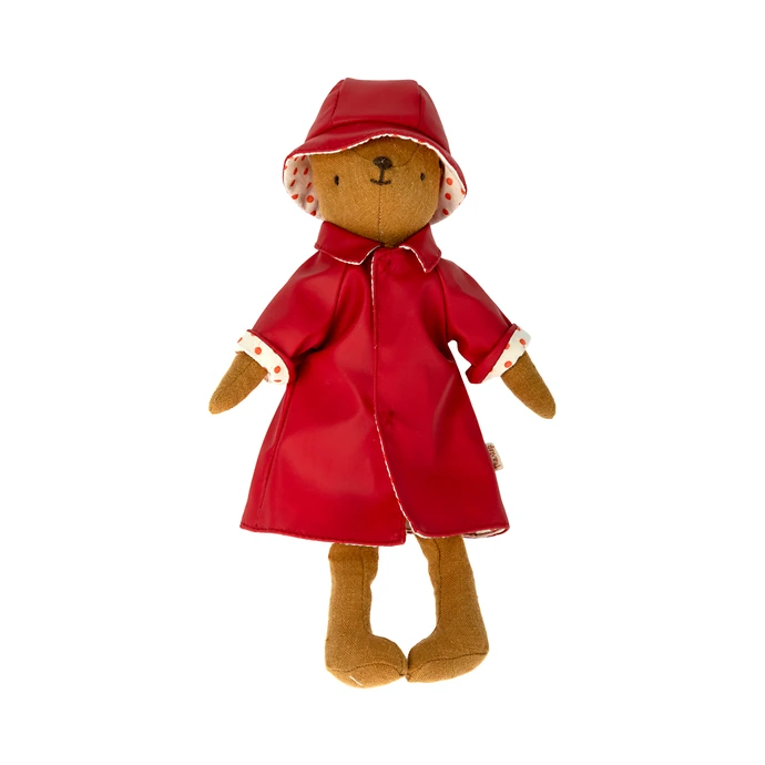 Pláštěnka a klobouk pro medvídka Maileg Teddy Mum