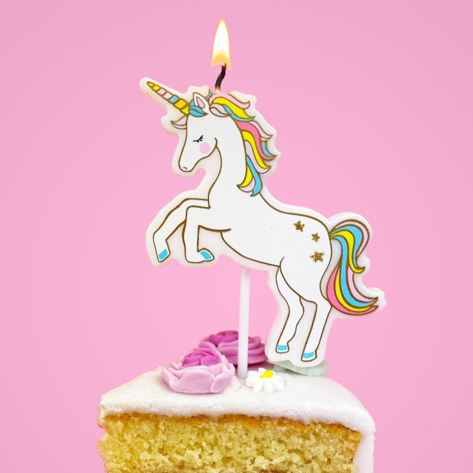 Dortová svíčka We Heart Unicorns