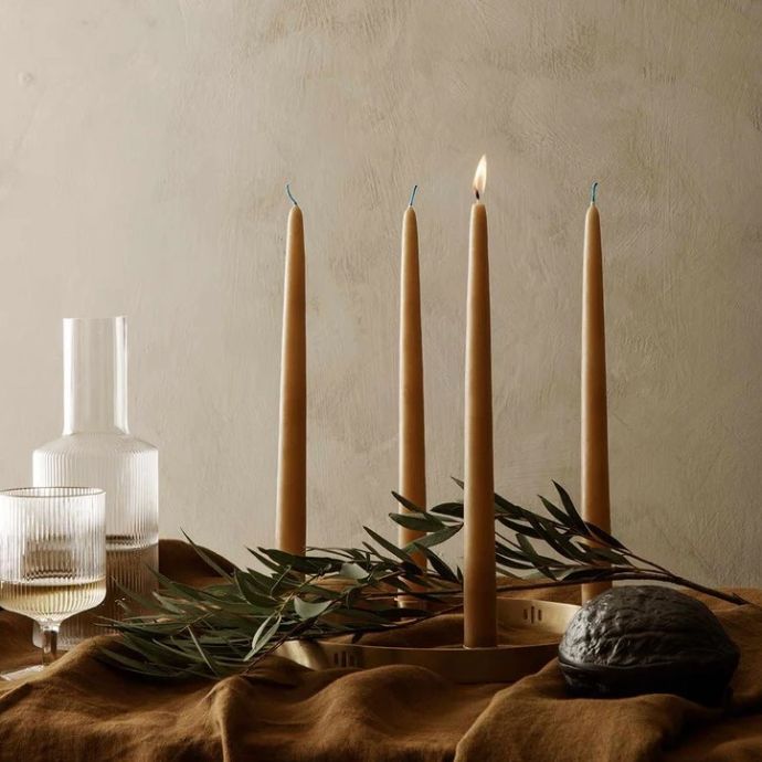 Svíčka Dipped Candles Amber - set 2 ks