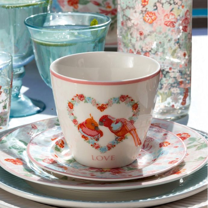 Latte Cup Xenia Love White