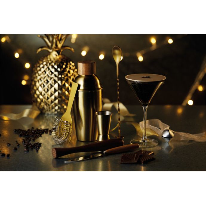 Sada zlatého koktejlového shakeru Cocktail