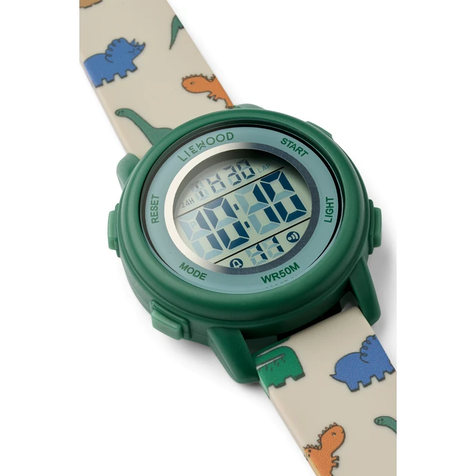 Dětské digitální hodinky Sussi Wrist Dinosaurus/Mist