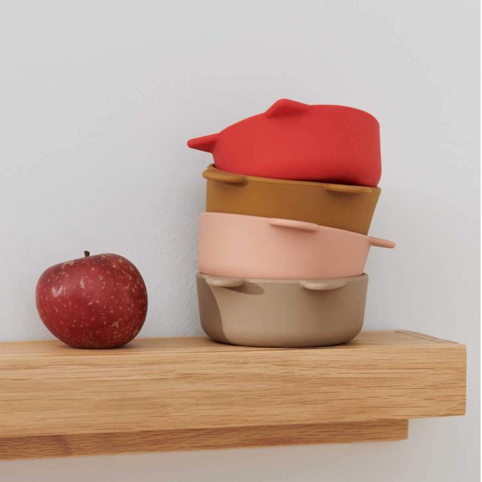Silikonová miska Vanessa Apple Red/ Tuscany Rose