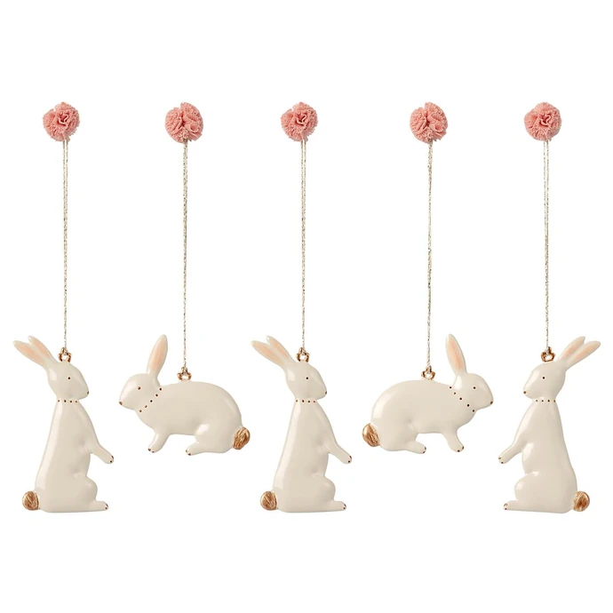 Velikonoční závěsné dekorace Easter Bunny - set 5 ks