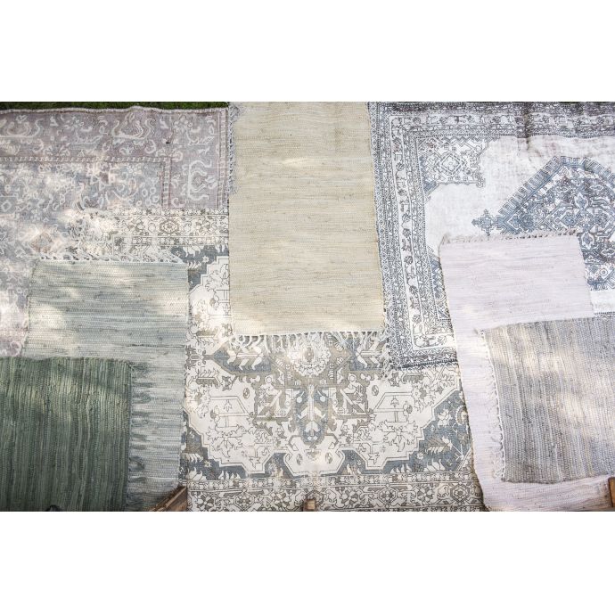Bavlněný koberec Floor Runner Blue 60×120 cm