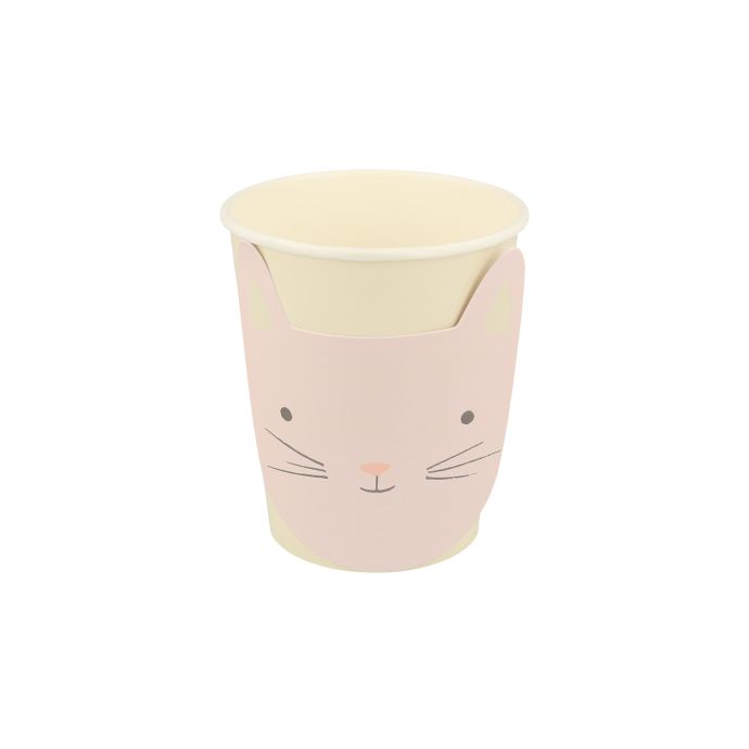 Papírové kelímky Cute Kitten 256 ml - 8 ks