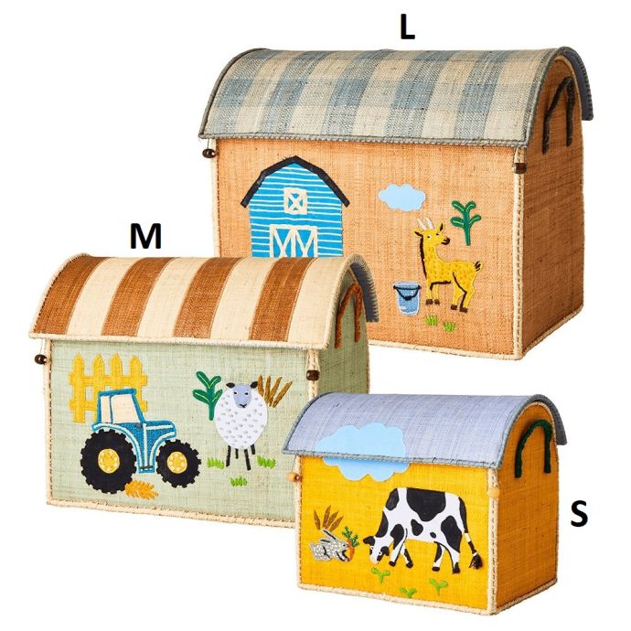 Dětský úložný box Raffia Farm Theme