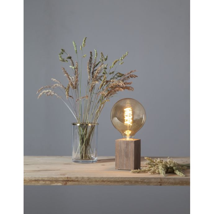 Dřevěná lampa Lys Brown