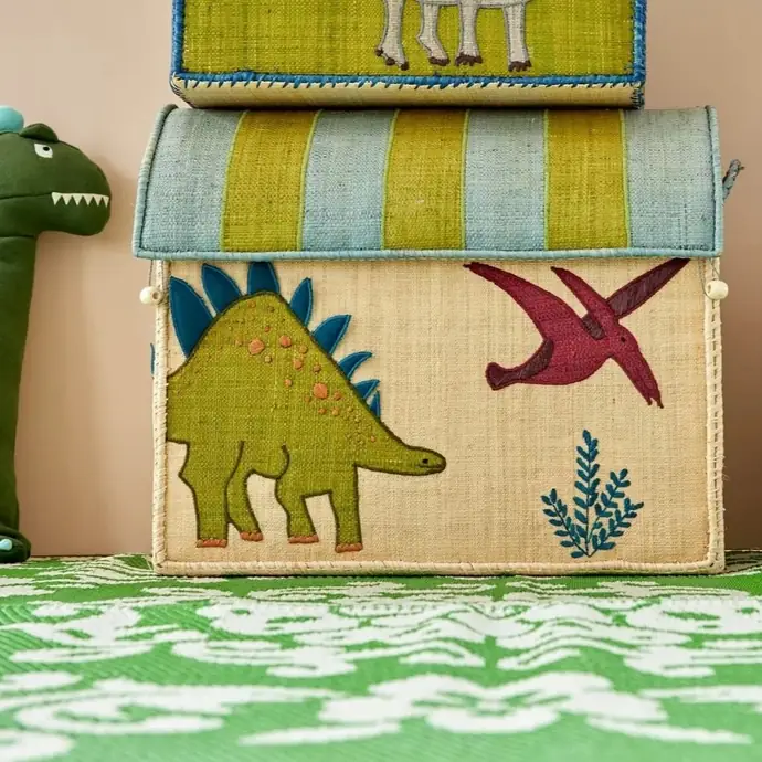 Dětský úložný box Raffia Dinosaur Theme